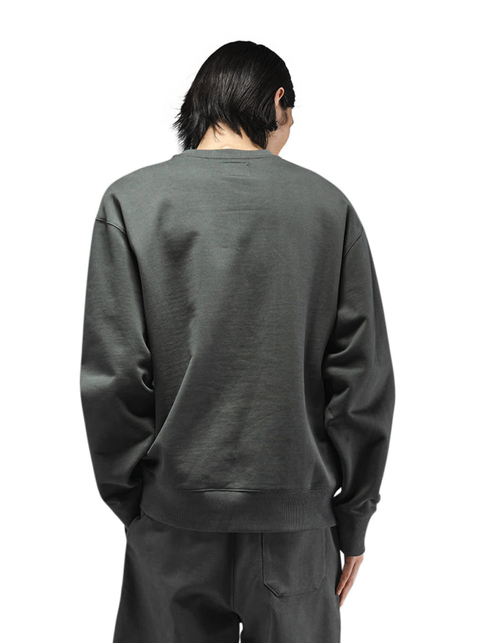 Alpha Industries Essential French Terry Crewneck Gen II in Dark Gray, French Terry Cotton, with Matching Pants.
