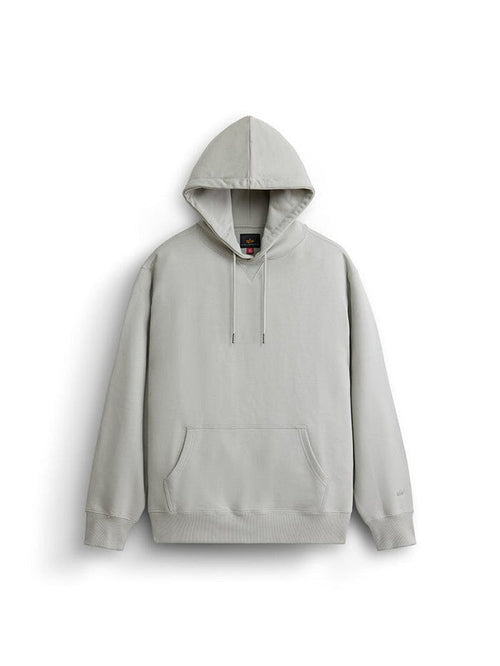 Alpha Industries Essential French Terry Hoodie Gen Ii Light Gray, French terry cotton, front pocket, drawstrings.
