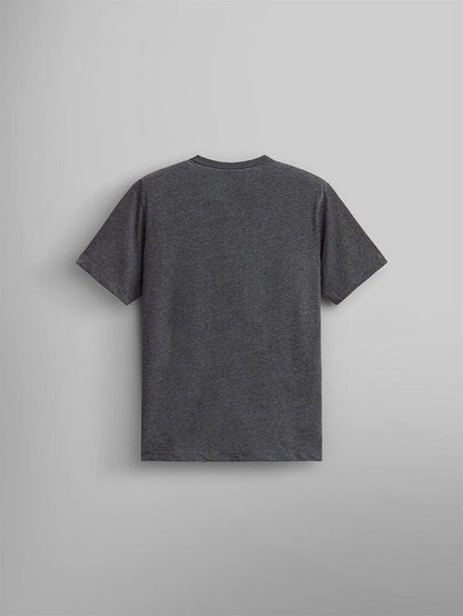 Alpha Industries Essential Relaxed Tee, dark gray, short sleeves, plain design.
