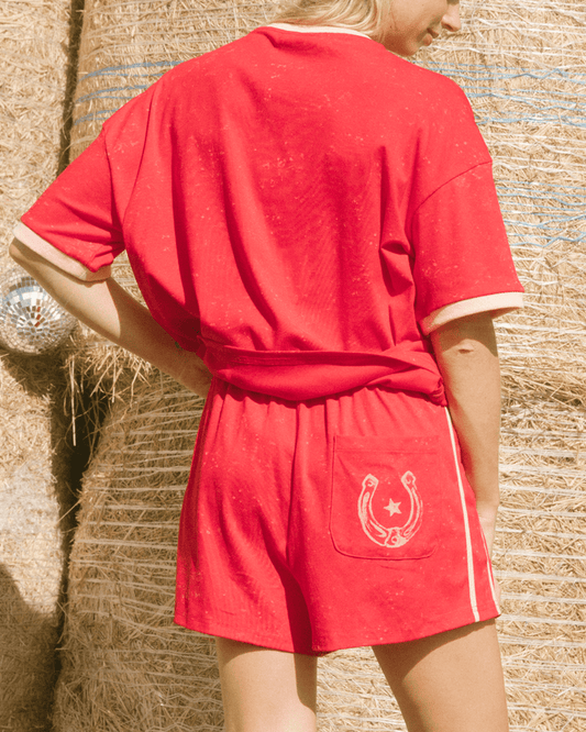 FINAL SALE | Essential Shorts | Red Wild hearts