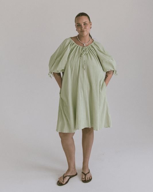 FINAL SALE | Harvey Mini Dress | Green