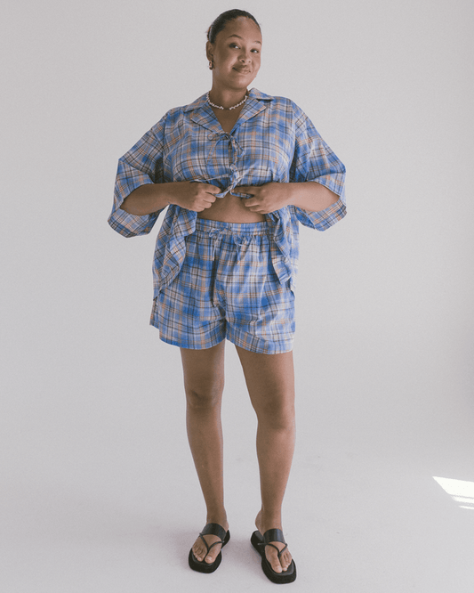 FINAL SALE | Matilda Shorts | Blue Ridge Gingham