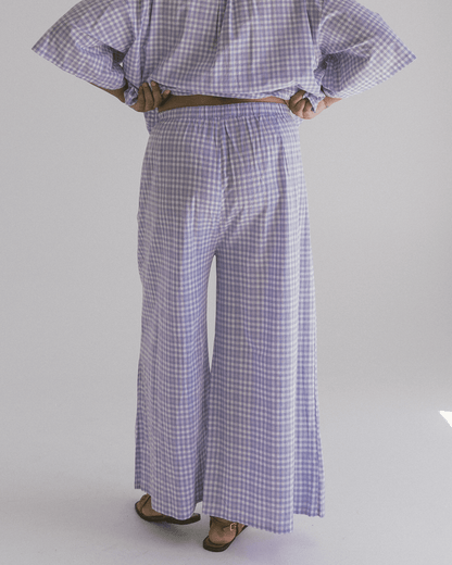 FINAL SALE | Posey Pants | Lavender Gingham