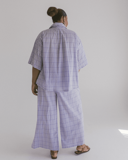 FINAL SALE | Posey Pants | Lavender Gingham