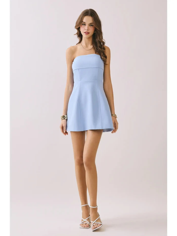 Fit and Flare Bow Dress - Greige Goods