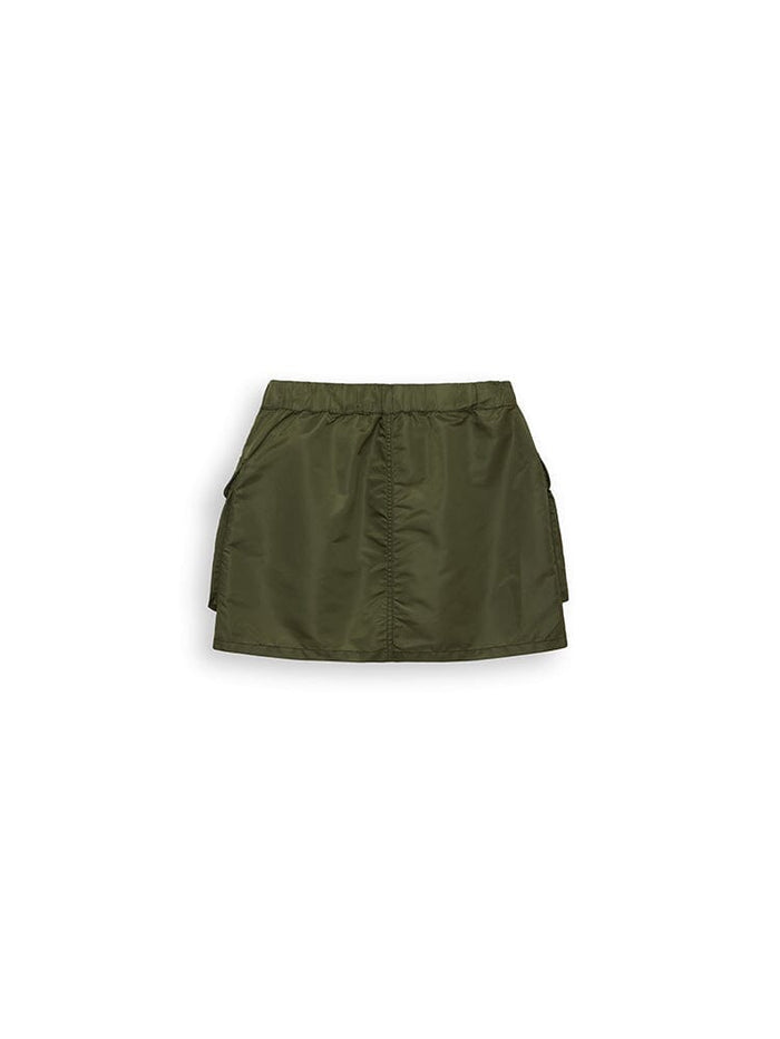 FLIGHT NYLON MINI SKIRT W BOTTOM Alpha Industries OG-107 GREEN XS