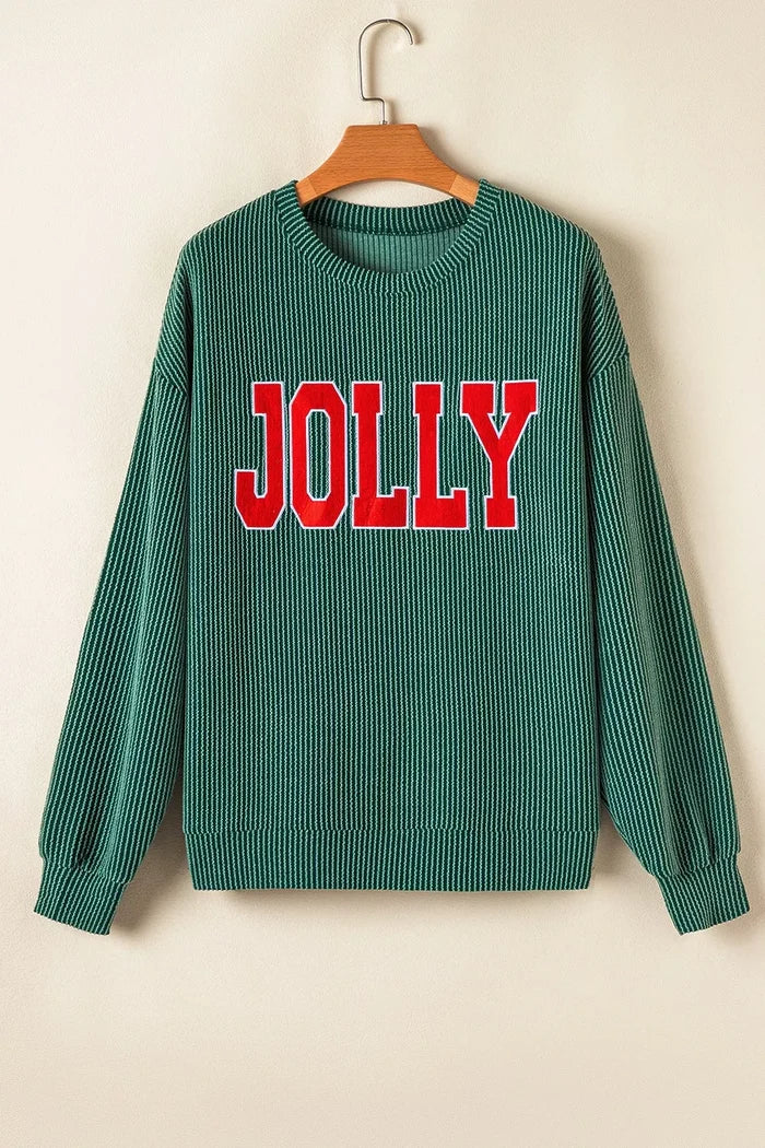 Jolly Christmas Top and Drawstring Pants Set