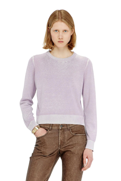 Jumper with faded reverse print