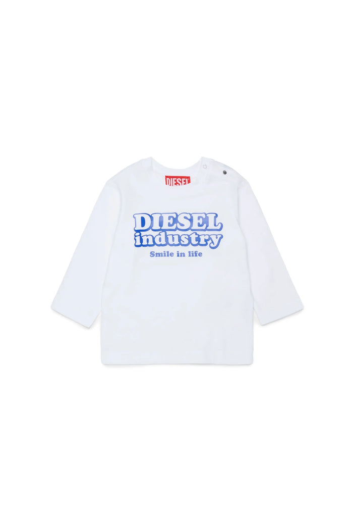 Long-sleeve T-shirt with Diesel Industry print
