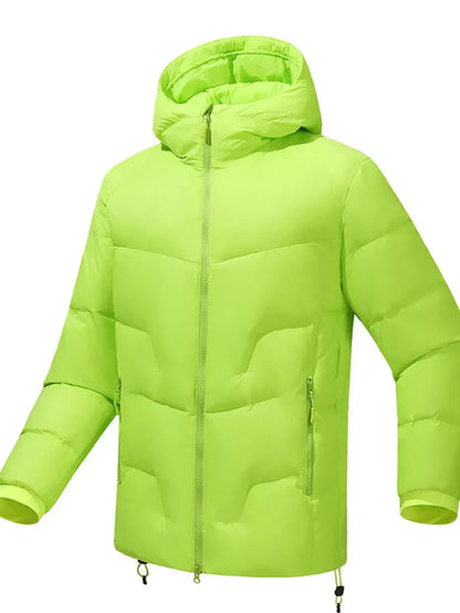Men's Plus Size Hooded Padded Winter Puffer Jacket
