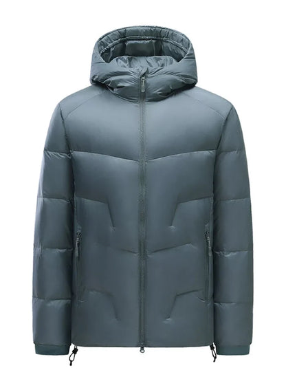 Men's Plus Size Hooded Padded Winter Puffer Jacket