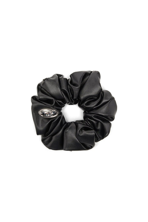 Metal logo scrunchie