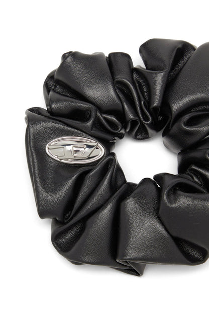 Metal logo scrunchie
