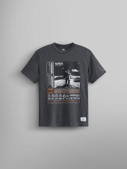 NASA EXPLORATION TEE TOP Alpha Industries DARK CHARCOAL HEATHER 2XL