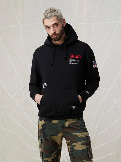 NASA WORM LOGO HOODIE TOP Alpha Industries