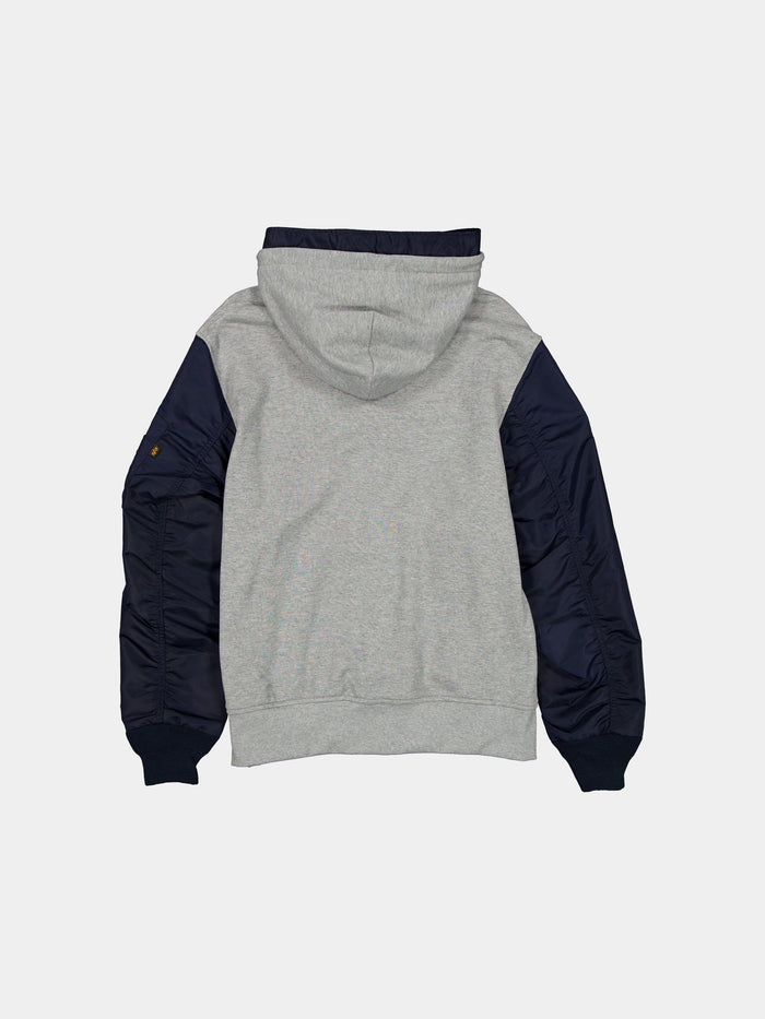 NEW ENGLAND PATRIOTS X ALPHA X NEW ERA MA-1 ZIP UP HOODIE OUTERWEAR Alpha Industries