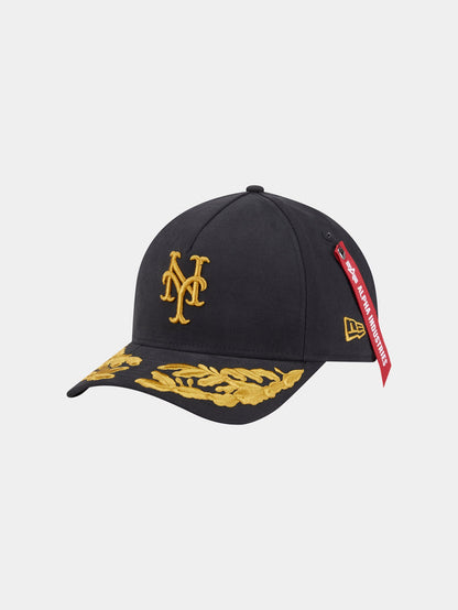 NEW YORK METS X ALPHA X NEW ERA 940 MC CAP ACCESSORY Alpha Industries BLACK O/S