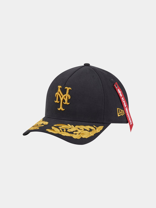 NEW YORK METS X ALPHA X NEW ERA 940 MC CAP ACCESSORY Alpha Industries BLACK O/S