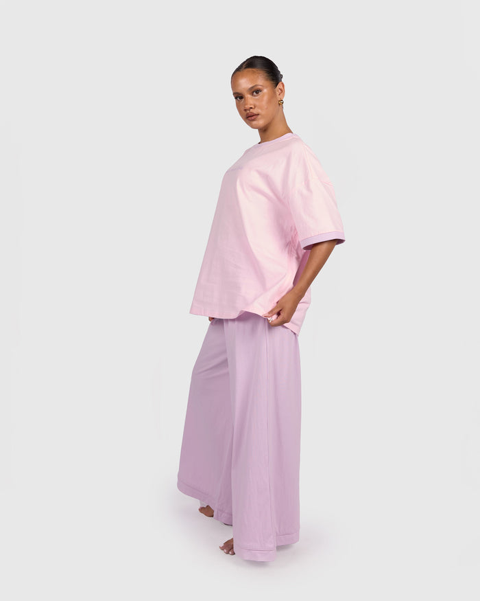 Ocean PJ Pants in Lilac - Maternity Friendly - The Lullaby Club