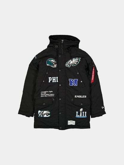 PHILADELPHIA EAGLES X ALPHA X NEW ERA N-3B PARKA OUTERWEAR Alpha Industries BLACK S