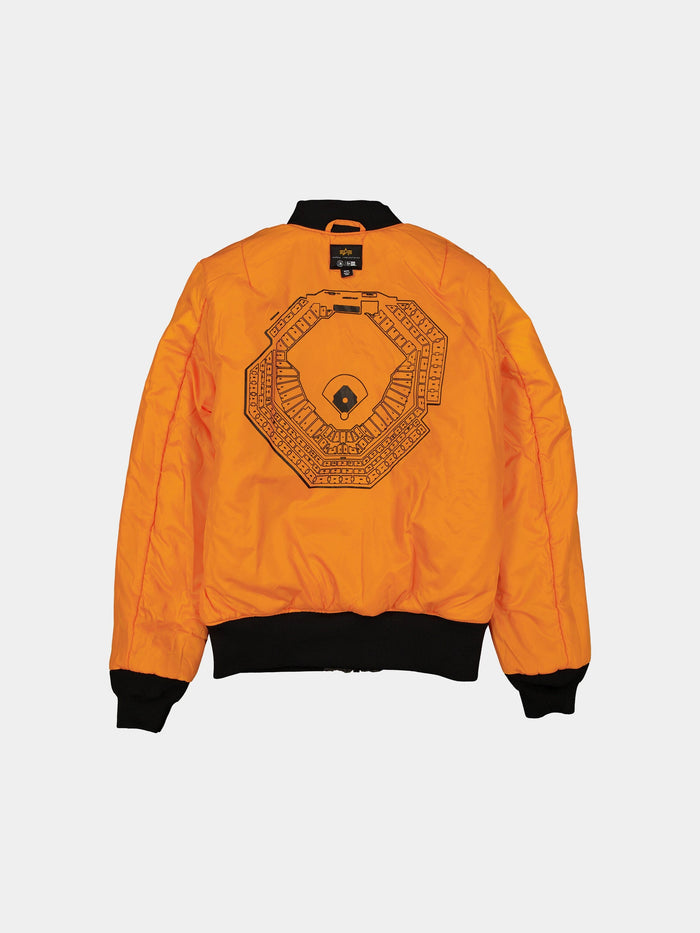 PHILADELPHIA PHILLIES X ALPHA X NEW ERA MA-1 BOMBER JACKET (BLACK CAMO) OUTERWEAR Alpha Industries
