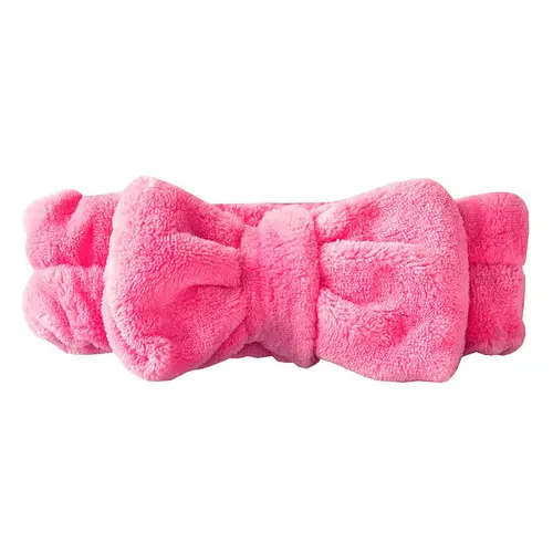 Plush Bow Spa Headband - Greige Goods