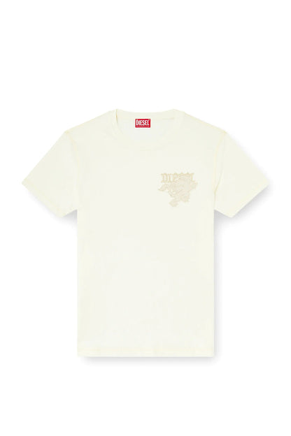 Regular T-shirt with embroidered patch