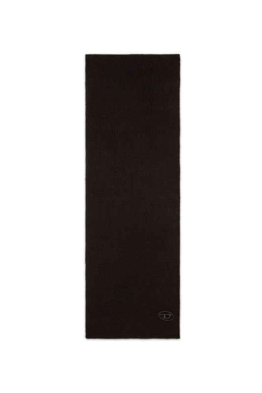 Ribbed wool-blend scarf