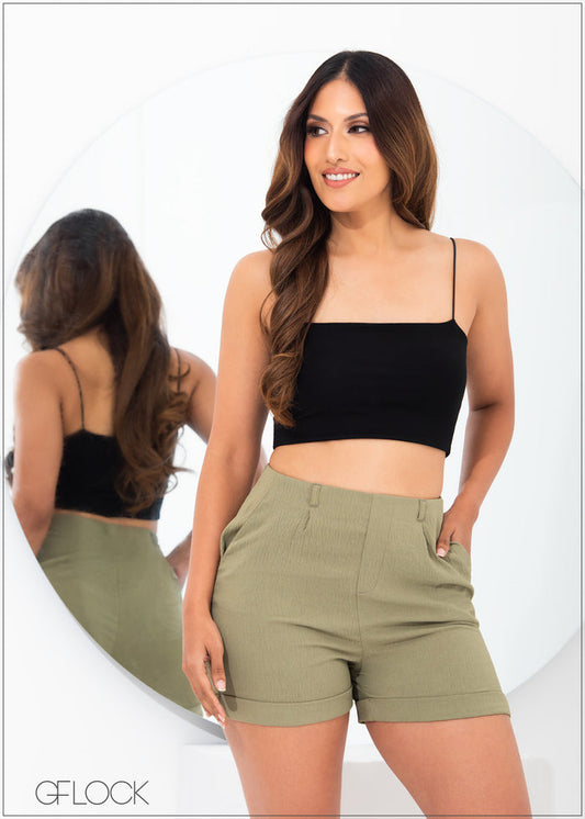 Roll Up Hem Detail Short - 261222