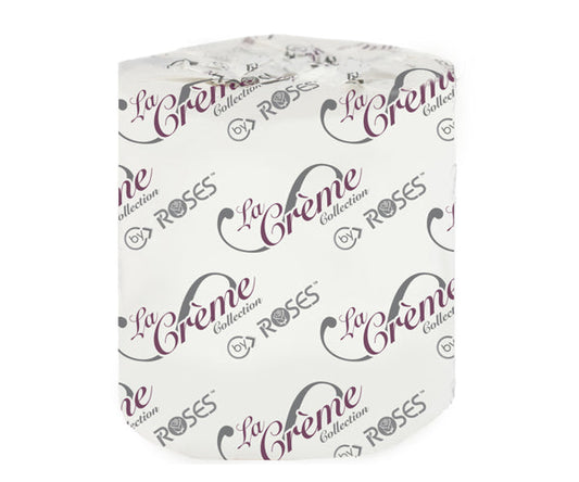 ROSES LA CREME PREMIUM 2 PLY EMBOSSED TOILET TISSUE, 96x500/CASE