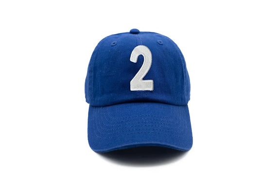 Royal Blue Number Baseball Hat