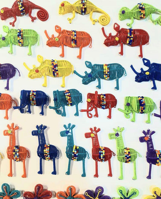 Scooby Wire African Animal Fridge Magnets