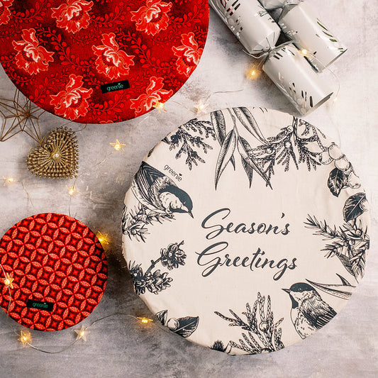 Season's Greetings Add-On Range Fabric Food Cover