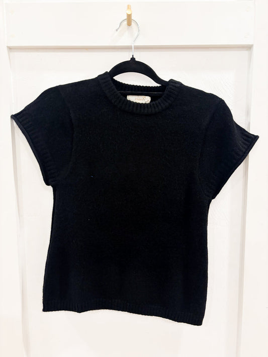 Short Sleeve Crewneck Sweater