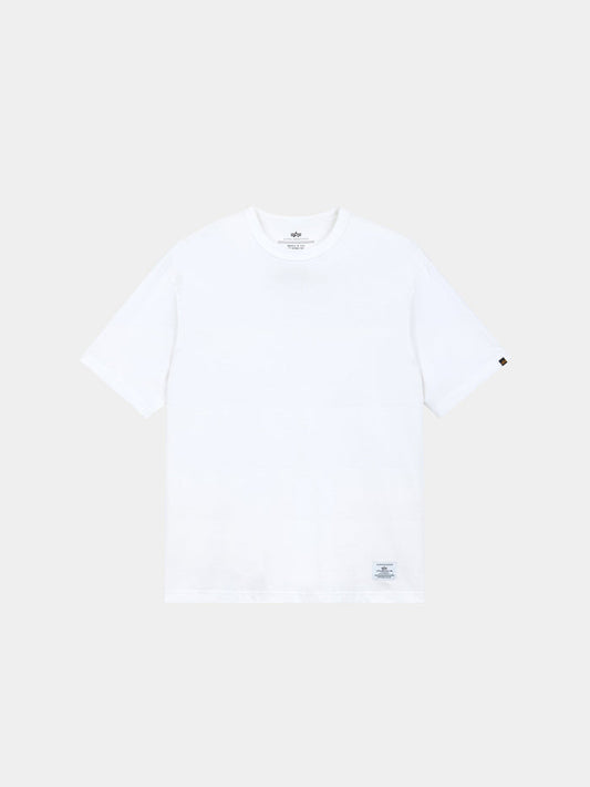 Alpha Industries Short Sleeve Relaxed Tee in White.