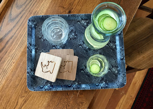 Shweshwe Melamine Large Rectangular Tray