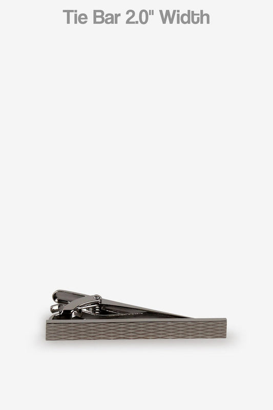 Silver Grill Mesh Tie Bar