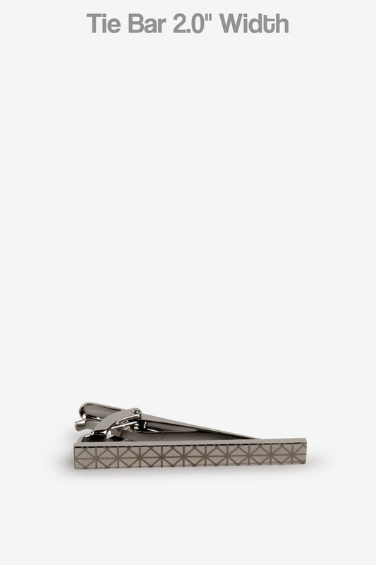Silver Laser Grid Tie Bar