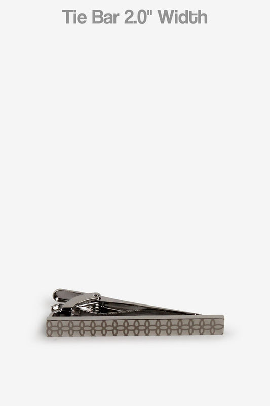 Silver Linking Petals Tie Bar