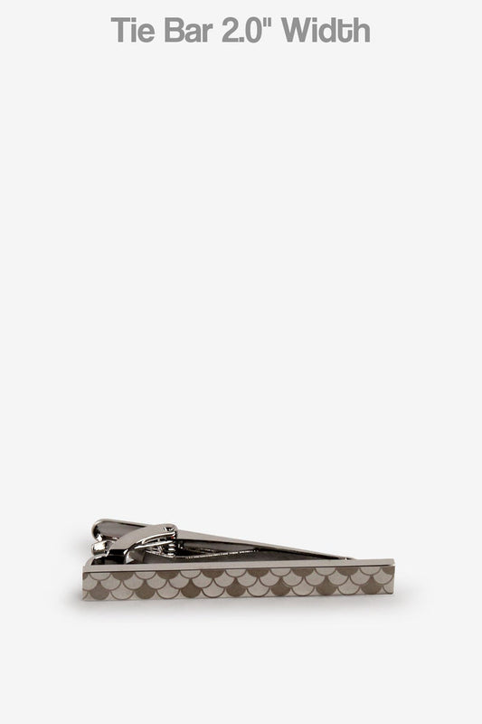 Silver Scales Tie Bar