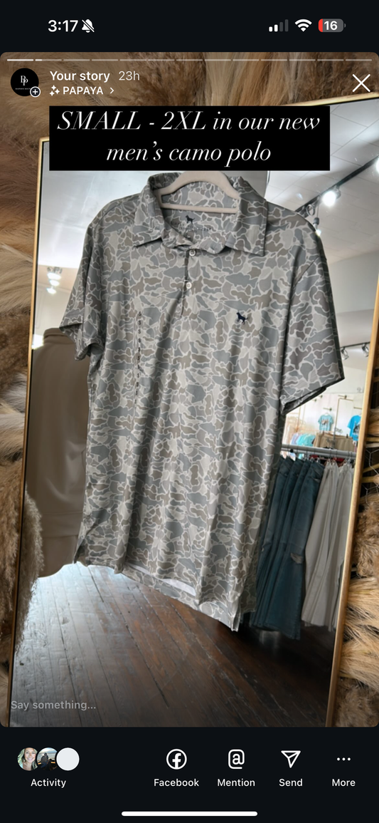 SIMPLY CAMO POLO