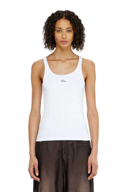Slim tank top with laser-cut Oval D