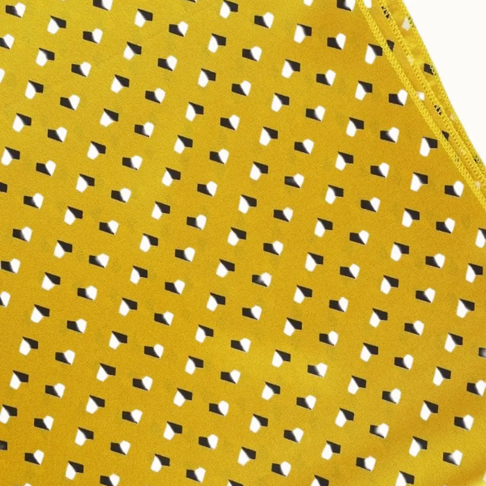 So Silky Satin Neckerchief Scarf Versatile Mustard - Greige Goods