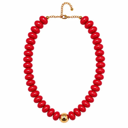 Solid Beaded Candy Necklace