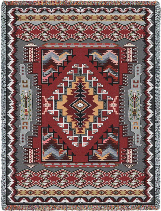 Southwest Painted Hills Sunset Woven Cotton Throw Blanket