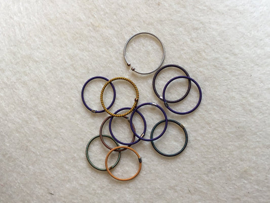 Stacking Colored Coil Rings