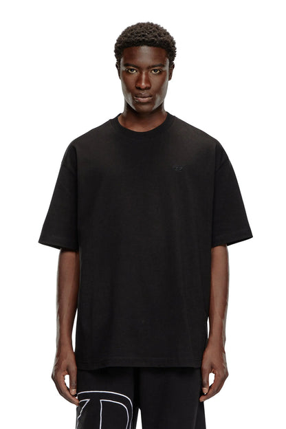 T-shirt with maxi oval D embroidery