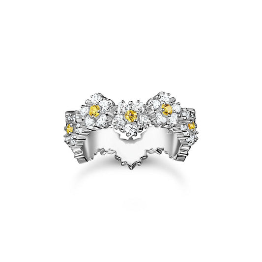 THOMAS SABO Lovely Daisy Ring in Silver