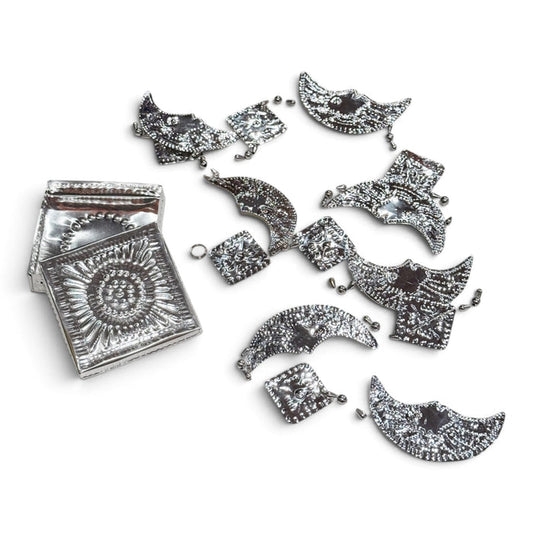 Tin Foil Moon Hanging Decor
