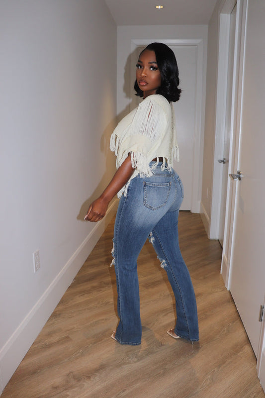 Tulum distressed denim